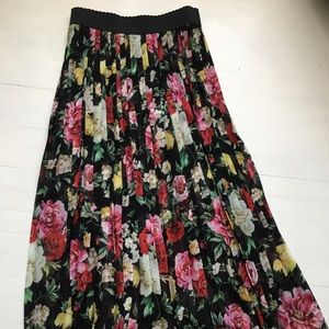 Dolce & Gabbana Silk Chiffon Maxi Skirt